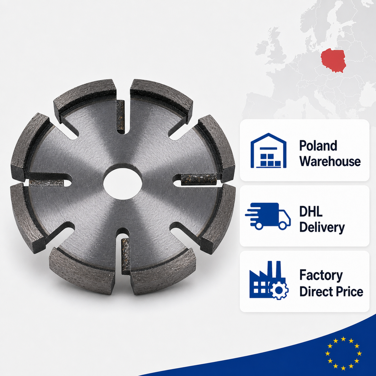 Poland warehouse DHL delivery and factory direct price support