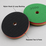 nylon hook and loop backing for sponge polishing pads