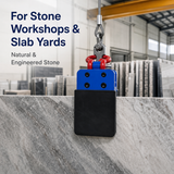 Stone lifter for stone workshops and slab yards
