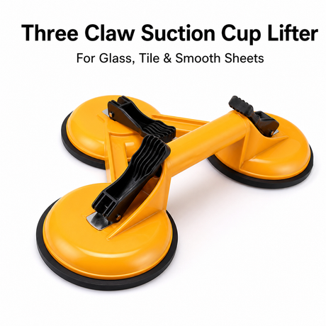 three claw glass suction cup lifter for glass tile and smooth sheets