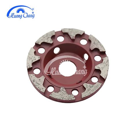 5 inch 7 inch T segment concrete cement floor diamond grinding disc cup wheel