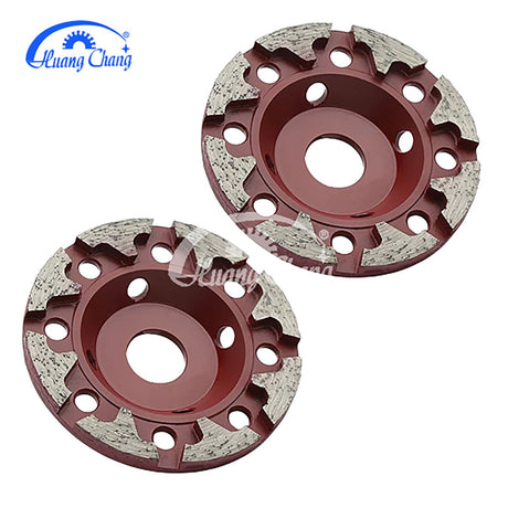 5 inch 7 inch T segment concrete cement floor diamond grinding disc cup wheel