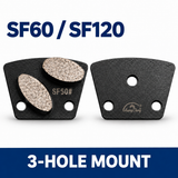 AI-assisted structural illustration of HC-CT-D-28: front and rear of the same grinding shoe; sold individually; illustrated specification is an example.