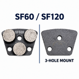 AI-assisted structural illustration of HC-CT-D-29: front and rear of the same grinding shoe; sold individually; illustrated specification is an example.